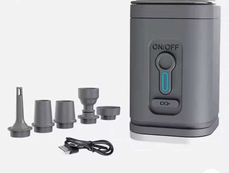 Pompe spéciale sac à compression portable rechargeable USB pour gonflage et dégonflage avec batterie intégrée