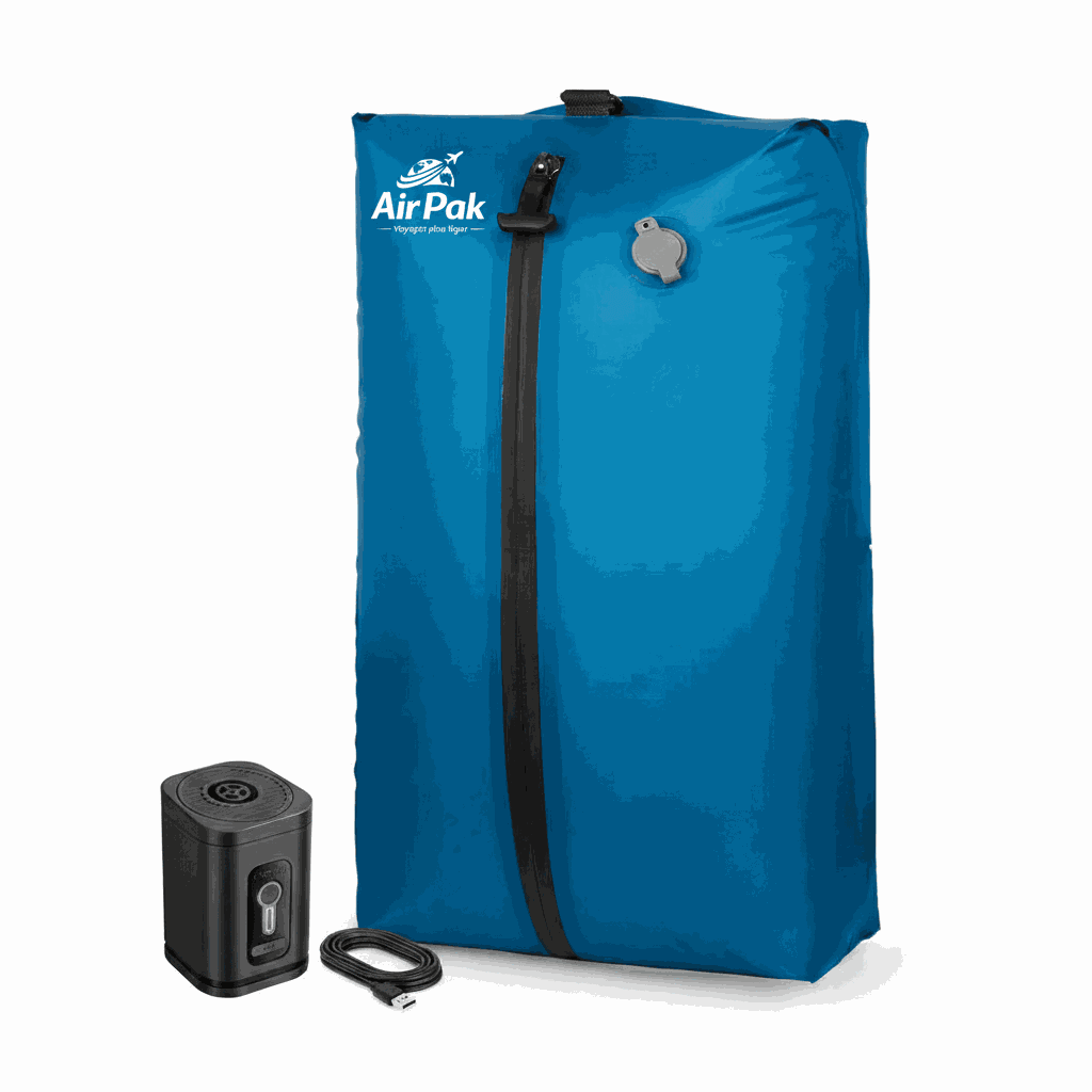 Sac de compression voyage 9/34L avec pompe pour gain de place dans valises et sacs à dos
